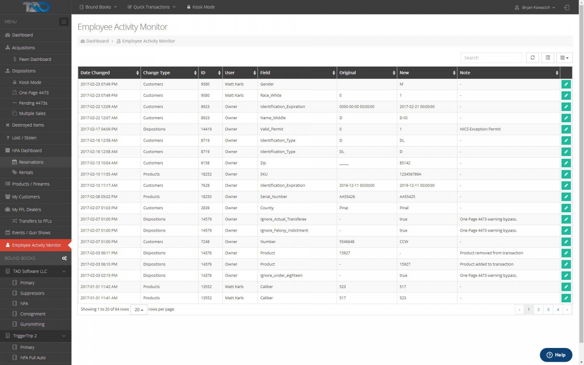 EmployeeActivityMonitor FFL Boss